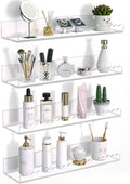4Pack 12 Inch Clear Scalloped Acrylic Floating Wall Shelves