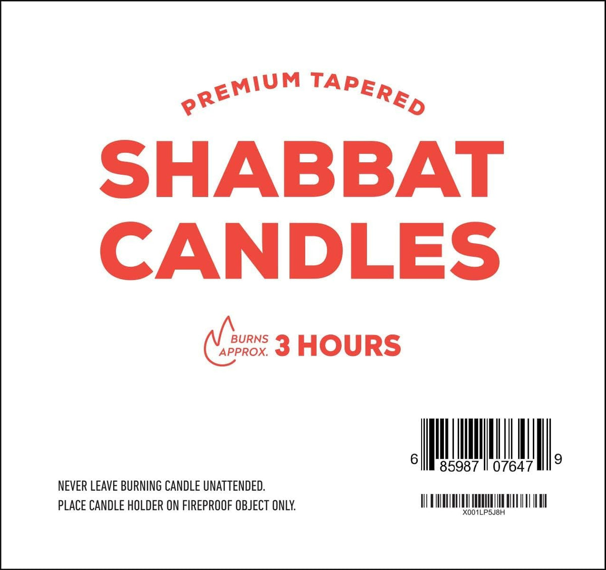 Shabbat Candles Shabbos 3 Hr. - 36 Ct.