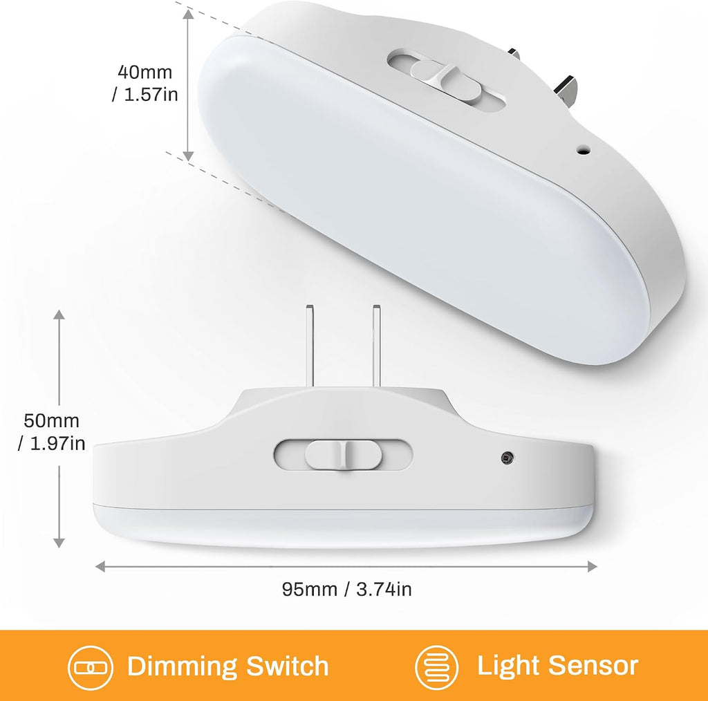 DORESshop Amber Night Lights Plug into Wall,Dusk to Dawn Night Light