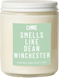 CE Craft - Smells Like Dean Winchester Scented Candle - Flannel Musk All-Natural Soy Wax Jar Candle - Gift for Her, Supernatural Fan, 8 oz