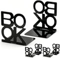 Book Ends,Bulk 3 Pair Bookends Folding Book Ends Metal Bookend (3 Pair)