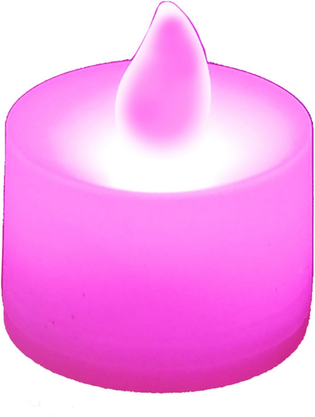 LumaBase Battery Operated Tea Light Candles, Red - Set of 12