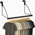 HOLDN’ STORAGE Over The Door Hanger for Clothes, Black