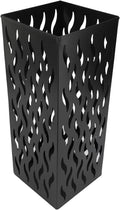 Metal Umbrella Holder, Square Umbrella Stand Rack for Entryway, 6.3" x 6.3" x 16.5" (Black)