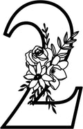 12 Inch House Numbers Metal Wall Decor, Floating House Numbers