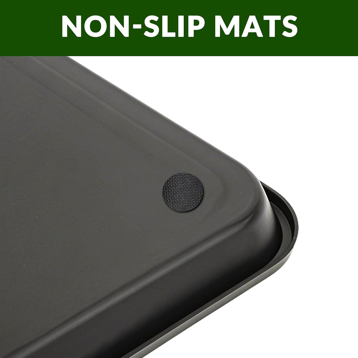 Finorder Multi-Purpose Boot Trays, 2 Pack, 17.6" x 14" x 1.2", Black