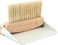 Mini Dustpan and Brush Set,Small Hand Broom & Metal Dust Pan