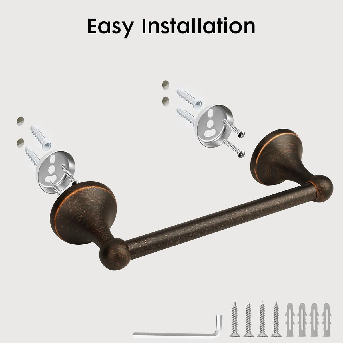 Hand Towel Bar Hand Towel Holder for Bathroom Oil Rubbed Bronze