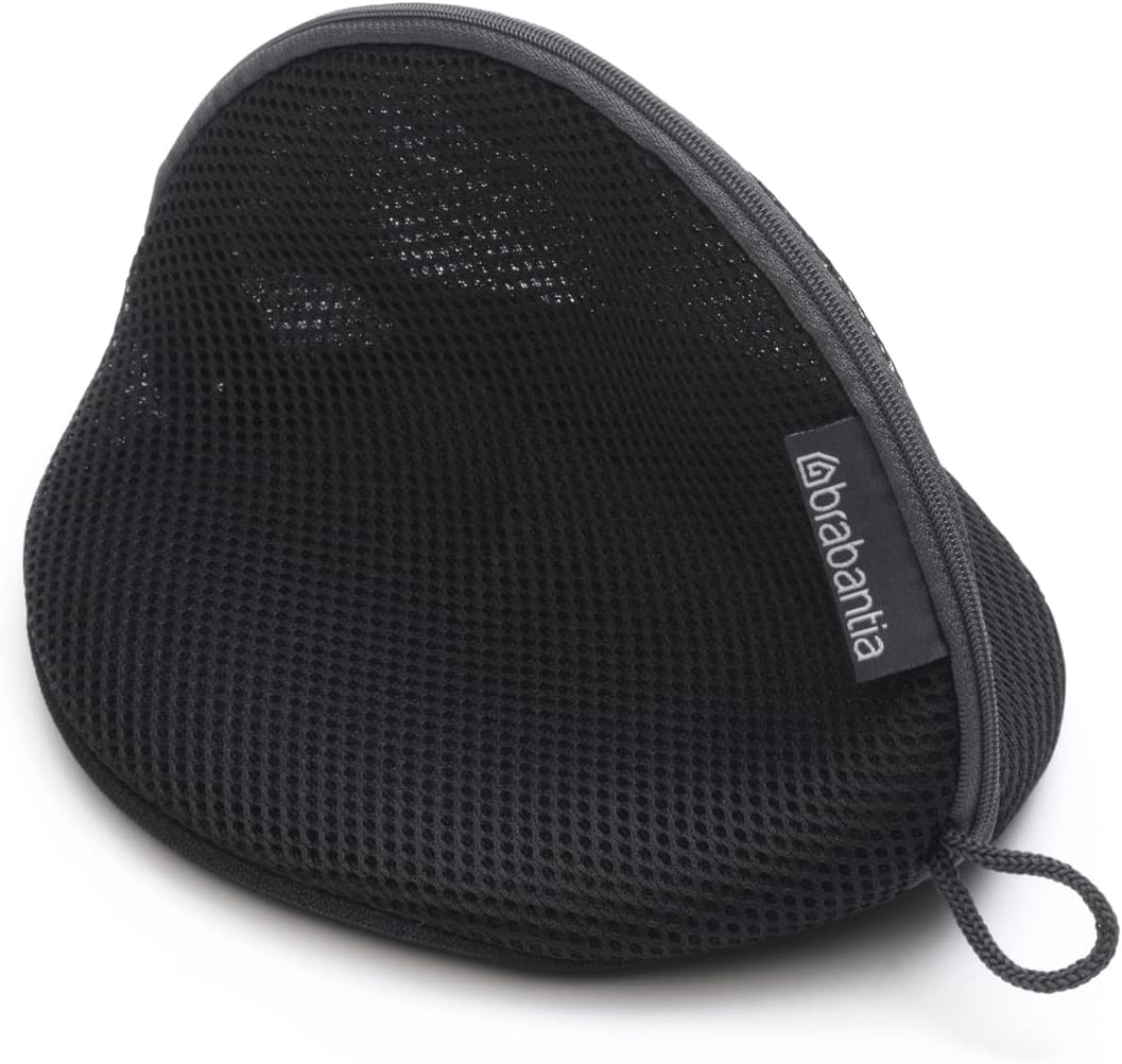Brabantia Mesh Zip Up Laundry Bra Washing Machine Delicates, Organizer Travel Bags, 1 Pack, Black