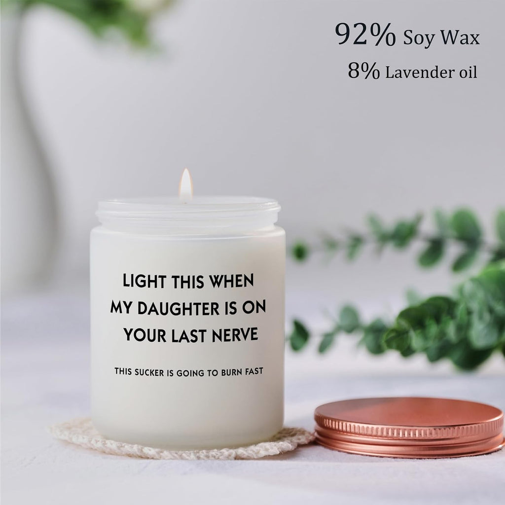 Son in Law Gifts, Cool Christmas Birthday Gifts for Son in Law Men Candle