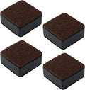 Antrader 1.2 Inch Self-Adhesive Bed Risers with Felt Pad,Carbon Steel,4Pcs