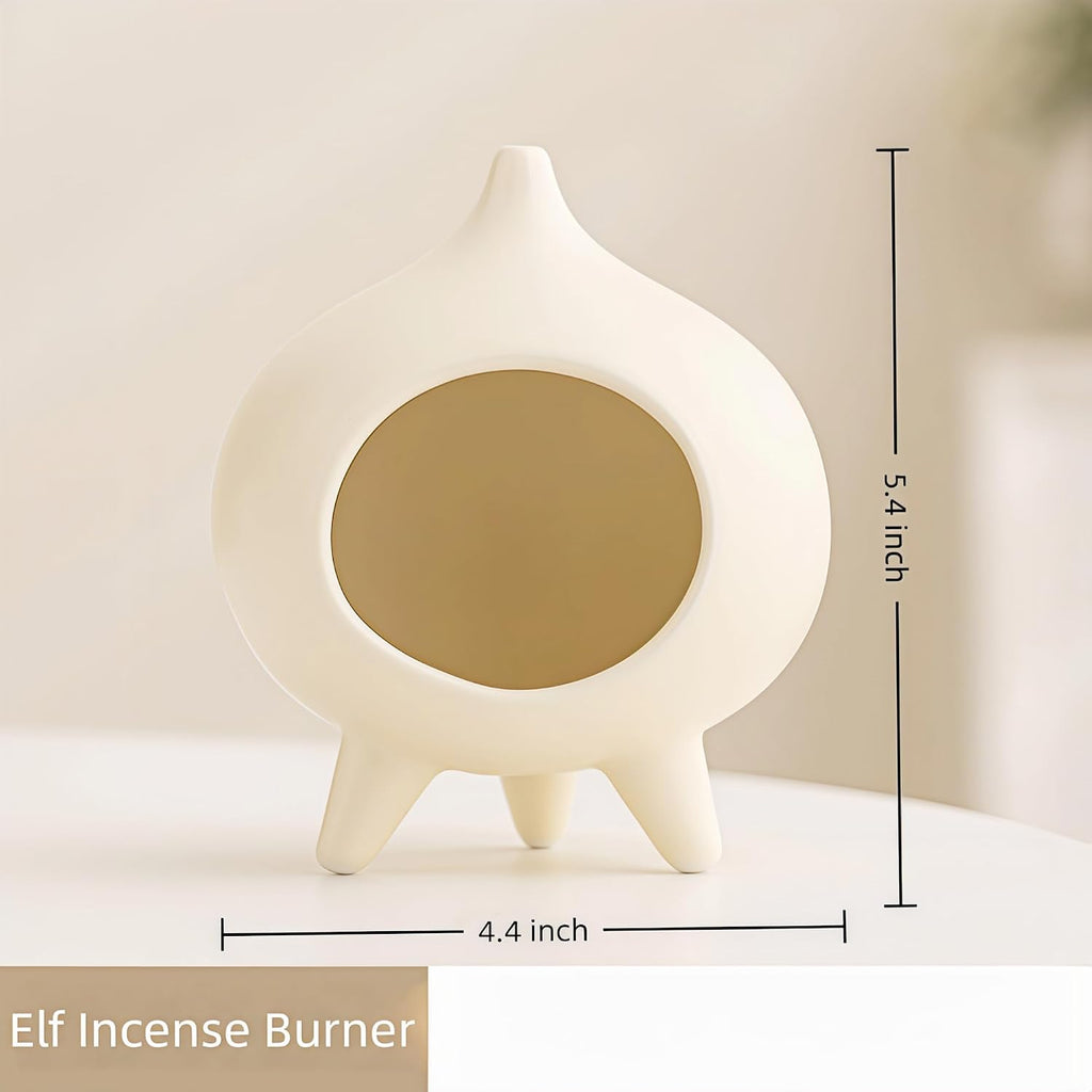 Ceramic Palo Santo Holder & Cone Incense Burner - Mini Chimney