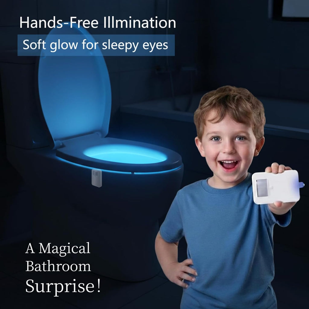 Toilet Bowl Lights Motion Activated 2 Pack, Funny Gag Gift