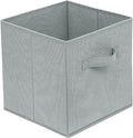 Basic Fabric Storage Bins 10.6 x 10.6 x 11 Storage Cubes 1 Pack Grey