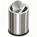 7L/1.8GAL Small Bathroom Trash Can with Flipping Lid