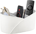 PU Leather TV Remote Control Holder,Pen Holder,Nightstand Organizer Caddy