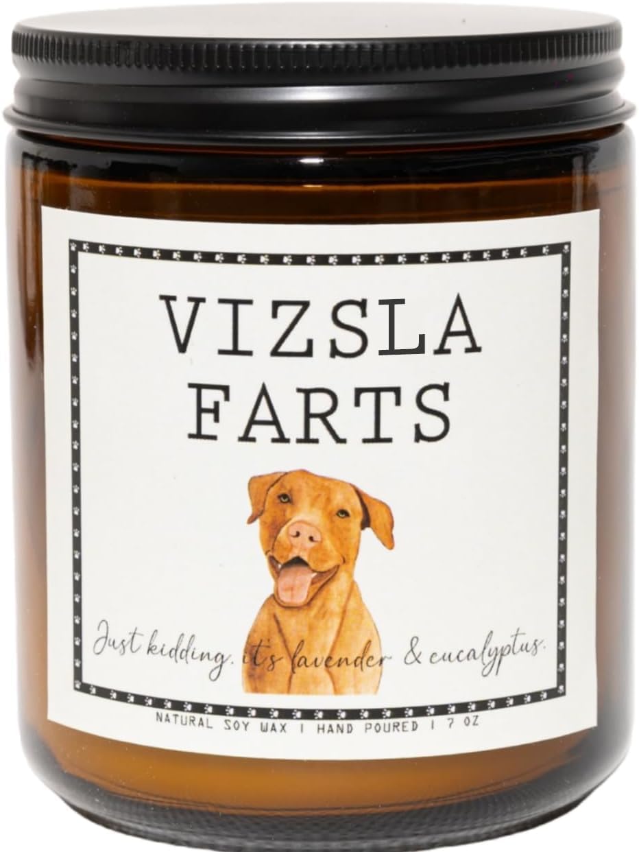 Vizsla Gifts & Decor, Dog Mom Gifts - Lavender & Eucalyptus Candle