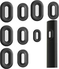 Magnetic Remote Control Holder Hole Free Mount, Upgraded Silicone Remote Control Organizer Strong Adhesive TV Remote Charger Holder Caddy Back of TV - 4 Pack Black