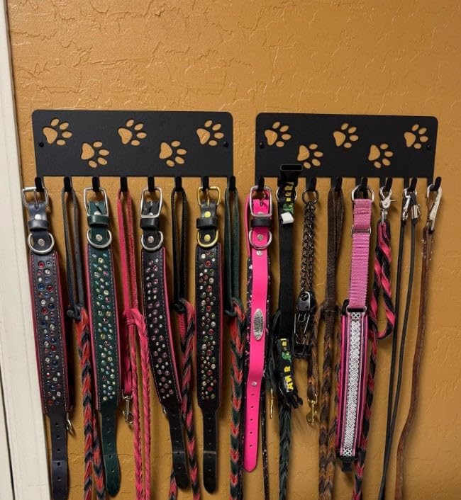 Walking Dog Paws Key Rack & Organizer - Small 6 inch Wide
