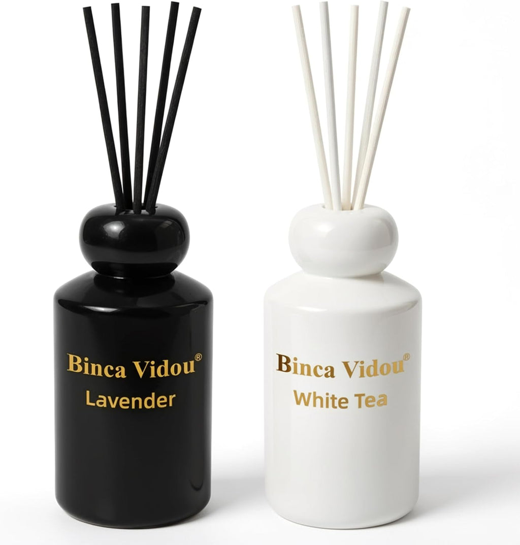 Reed Diffuser Set Binca Vidou Lavender & Whisper of White Tea 3.38oz x 2