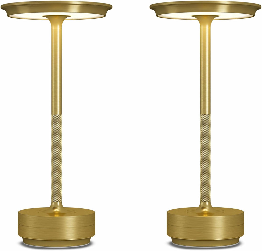 2 Pack Cordless Table Lamps Rechargeable, 5000mAh LED Table Light