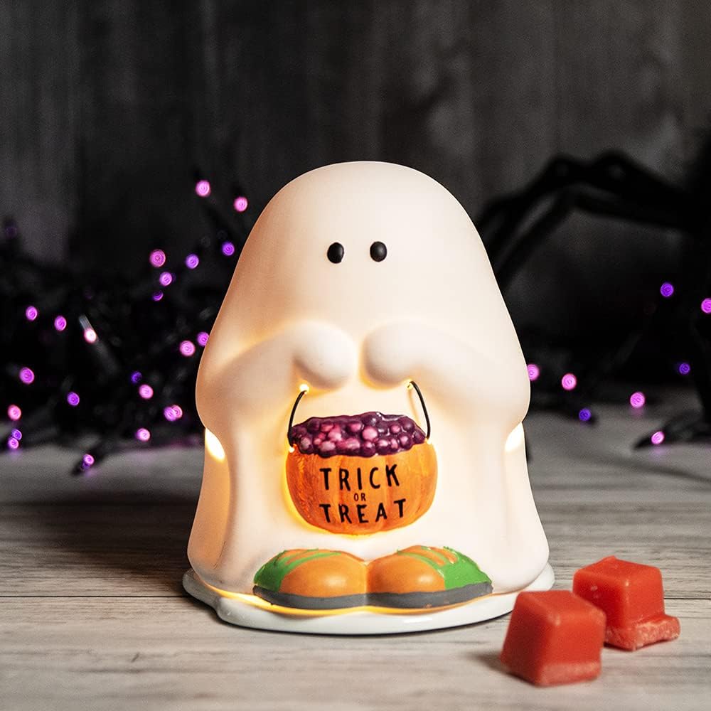 ScentSationals Knock Knock Ghost Halloween Wax Warmer for Scented Wax Melts