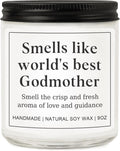 Godmother Proposal Gift for Women, Birthday Mothers Day Godmother Gifts from Godchild for Her, Will You Be My Godmother Ideas - Lavender Candle