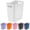 Small White Trash Can Wastebasket 2.2 Gallon Badroom Garbage Can