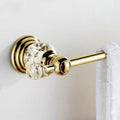 WOLIBEER Polished Gold Towel Bar,Crystal Towel Holder Adjustable Towel Rack Expandable Rail Bathroom Accessories Wall Mounted