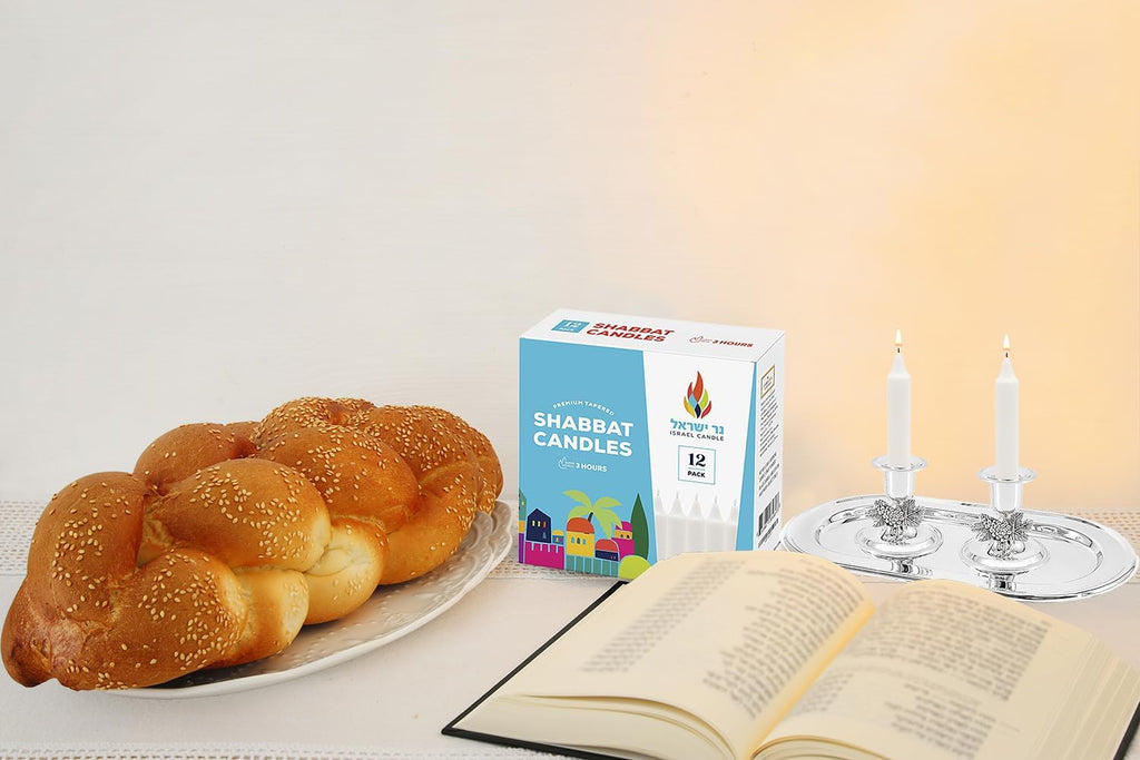 Classic White Candles-72 Bulk 2 Pack (Total of 144 Candles) - Traditional Shabbat, Dinner, Ceremonies, and Emergencies- Long Lasting Burn Time