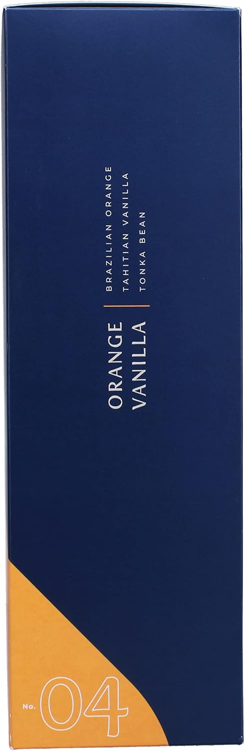 Trapp - No. 04 Orange Vanilla - Reed Diffuser Kit - 2 Sets of 12 Reeds, Scented Diffuser Oil (4 oz.), Vase - Long Lasting Scent Notes of Brazilian Orange, Tahitian Vanilla, and Tonka Bean