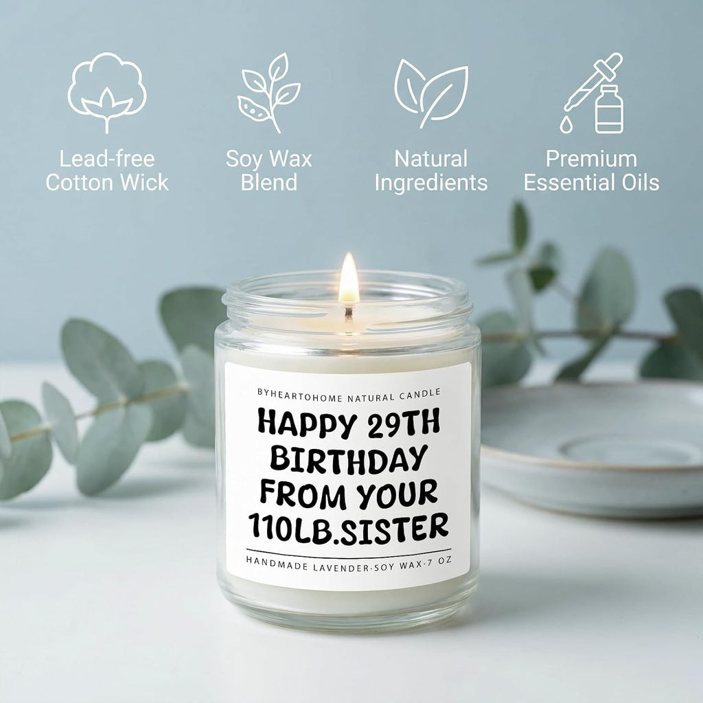 Sister Birthday Gifts,Funny Gifts Candles for Sister
