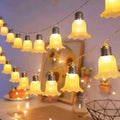 10 LED Bell Flower String Lights 5.4 FT Bedroom Decorative Fairy Lights