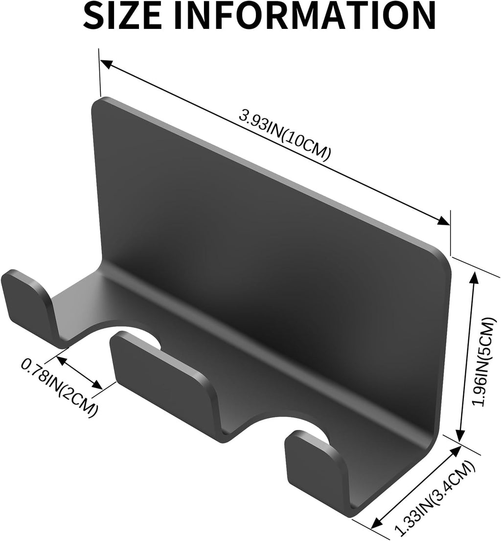 Razor Holder for Shower, Self Adhesive Shaver Shower Hook, Black
