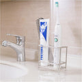 Stainless Steel Electric Toothbrush and Toothpaste Holder for Bathrooms