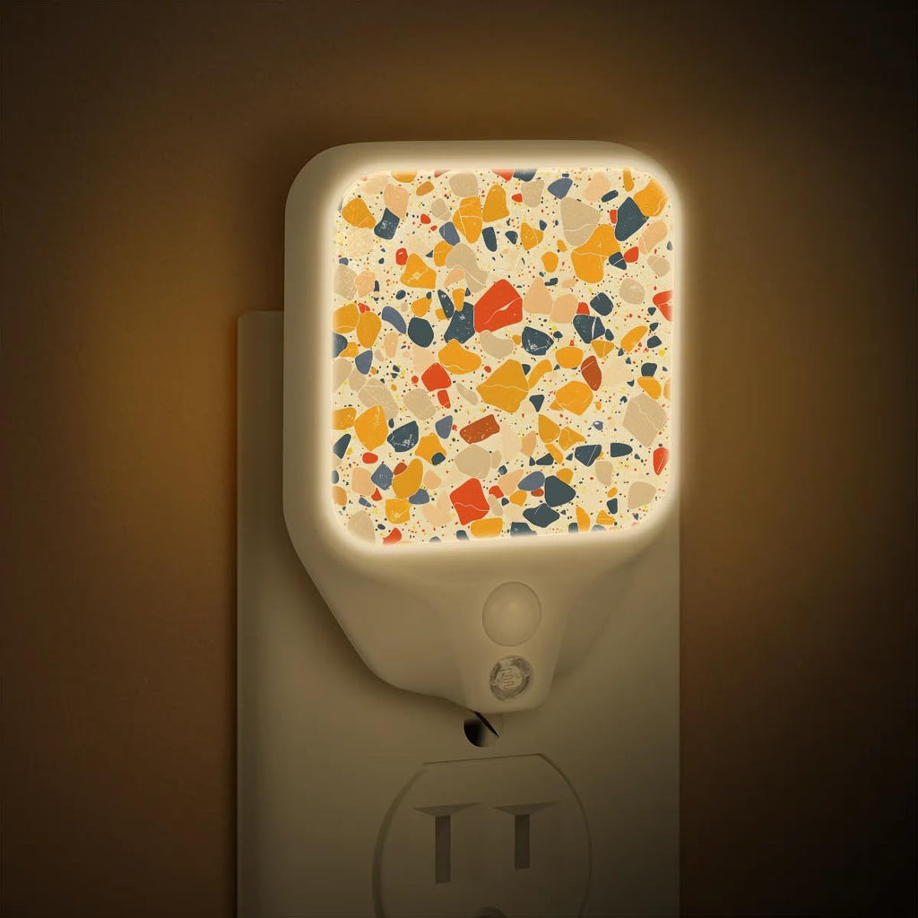 Honeybaby Motion Sensor Night Lights Colorful Speckle Nightlight Plug in Dusk to Dawn Motion Sensor Light Indoor LED Lights for Room Home Improvement