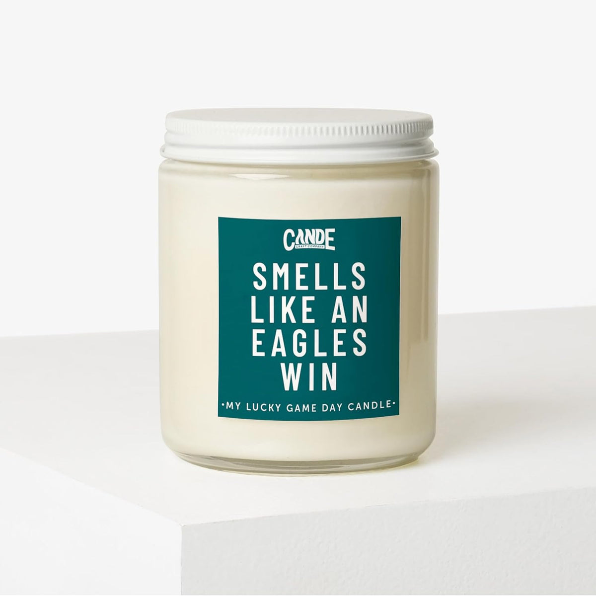 CANDECraftCo Smells Like an Eagles Win, 8 oz Candle, Bourbon Vanilla
