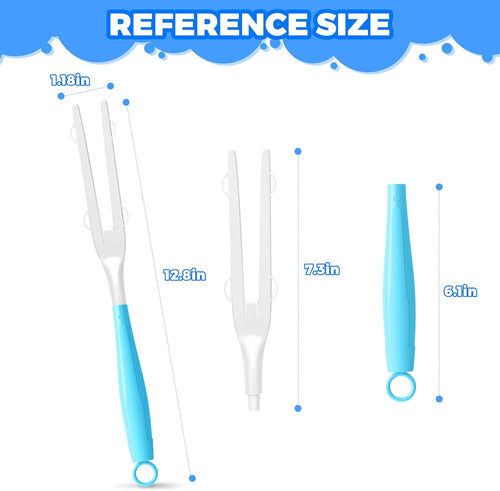 10PCS Duster Refills Folding Handles Set Compatible with Swiffer Dusters,Disposable Static Dust Removal Brush Handle for Dusting Electronics,Furniture,Blinds,Ceiling Fans (10, Blue)