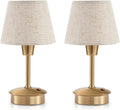 2 Pack Small Rechargeable Cordless Table Lamp for Restaurant Bar