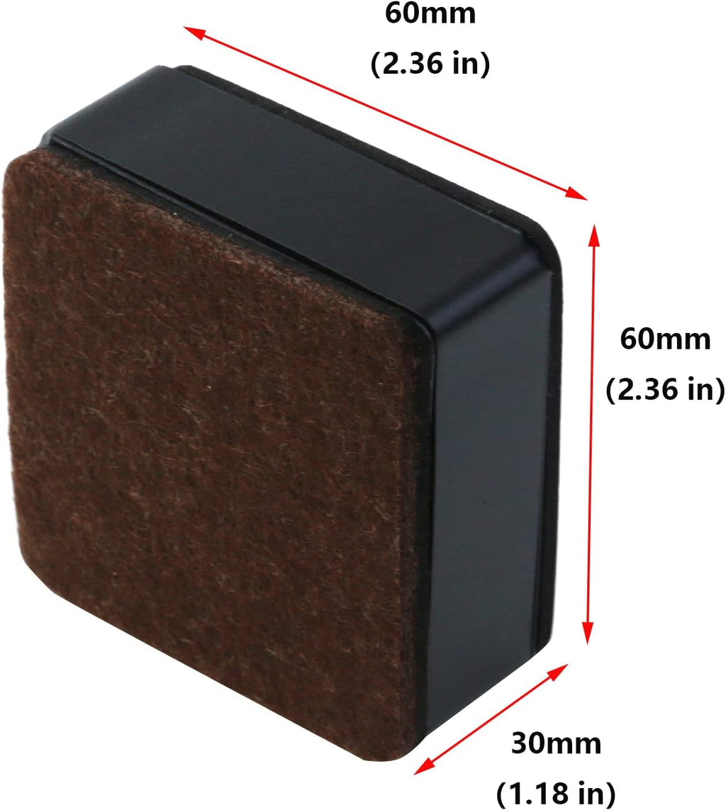 Antrader 1.2 Inch Self-Adhesive Bed Risers with Felt Pad,Carbon Steel,4Pcs