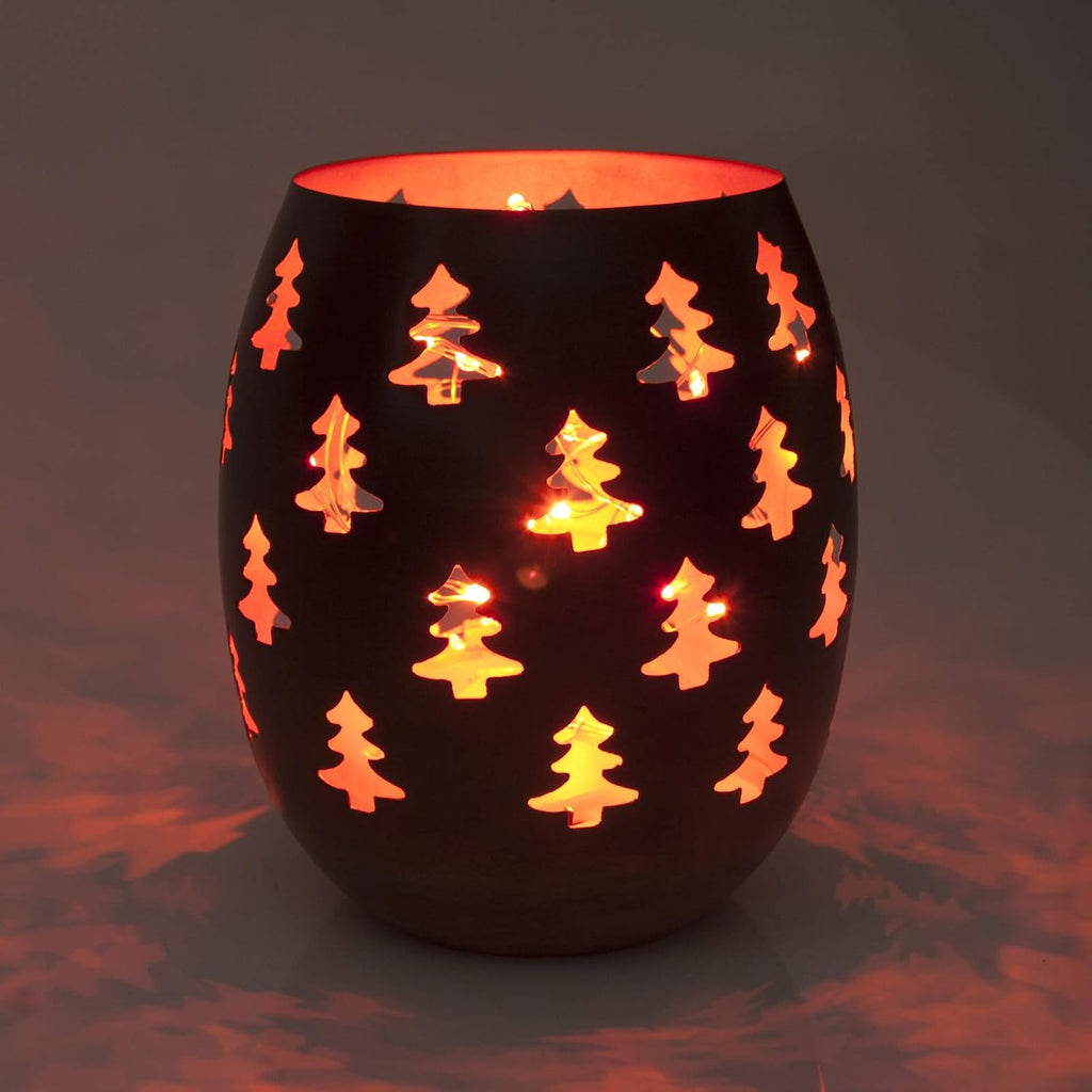 QBIS Christmas Lights Battery Operated, Red & Orange, 40 Micro LEDs 6.5ft