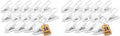Multi-Purpose Hanger Clips (24 Count) White (Pack of 2)