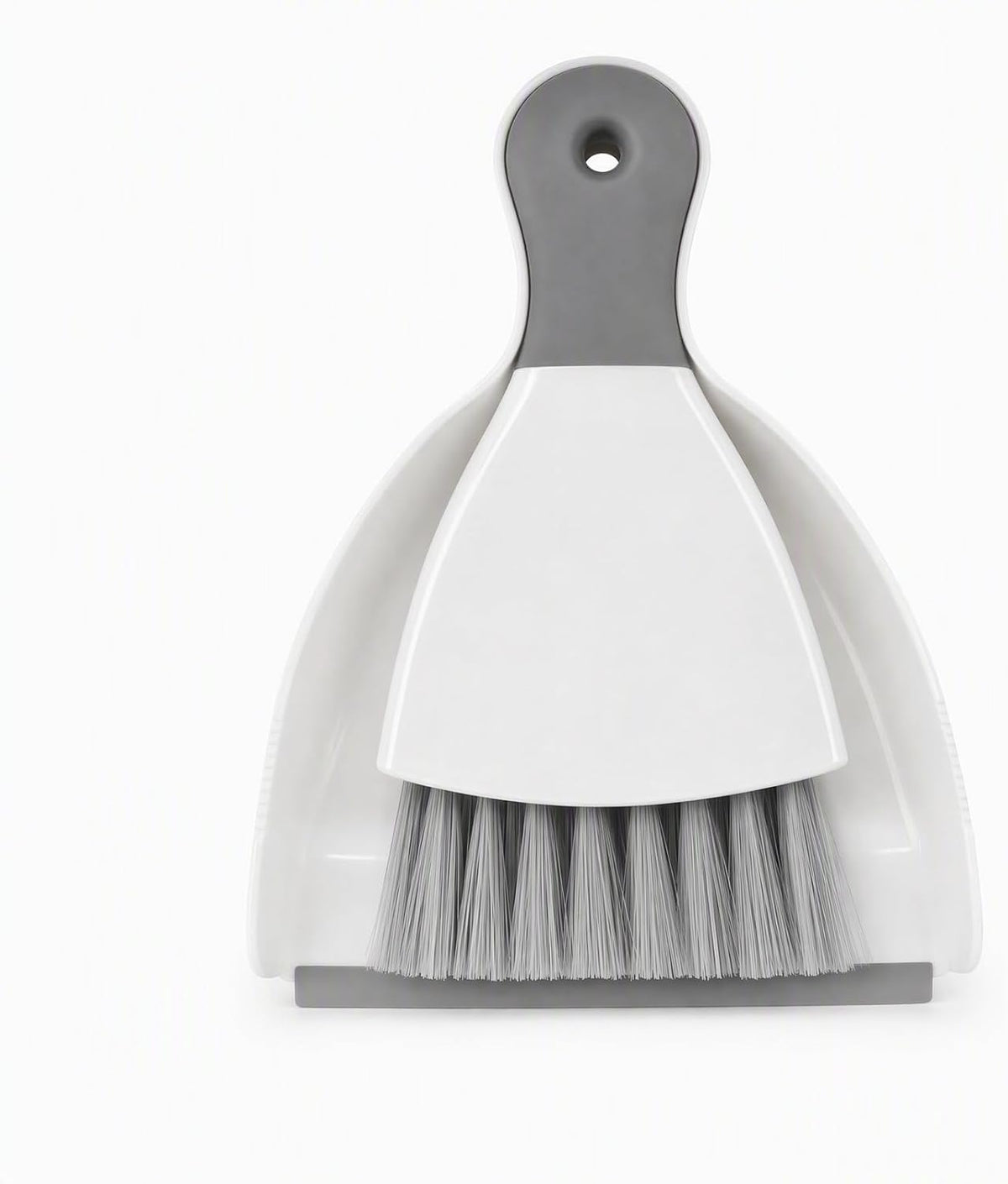 GeeRic Mini Dustpan and Brush Set, Dust Pan Broom Gray