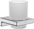 hansgrohe AddStoris Toothbrush Tumbler in Chrome 4-inch Accessories in Chrome, 41749000