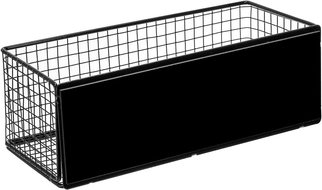 Frcctre 2 Pack Magnetic Basket Magnetic Fridge Organizer, Metal Wire Spice Rack Pen Holder Storage Organizer Basket for Refrigerator Whiteboard Home Kitchen Office
