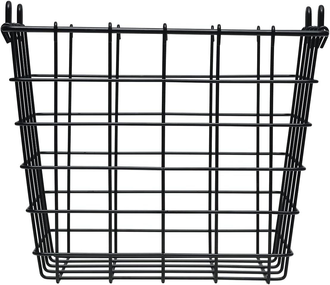 Gourmet Basics by Mikasa 3-Tier Wire Market Basket, Antique Black Metal Kitchen Counter Organizer for Fruit, Vegetables and Pantry Storage, Farmhouse Decor