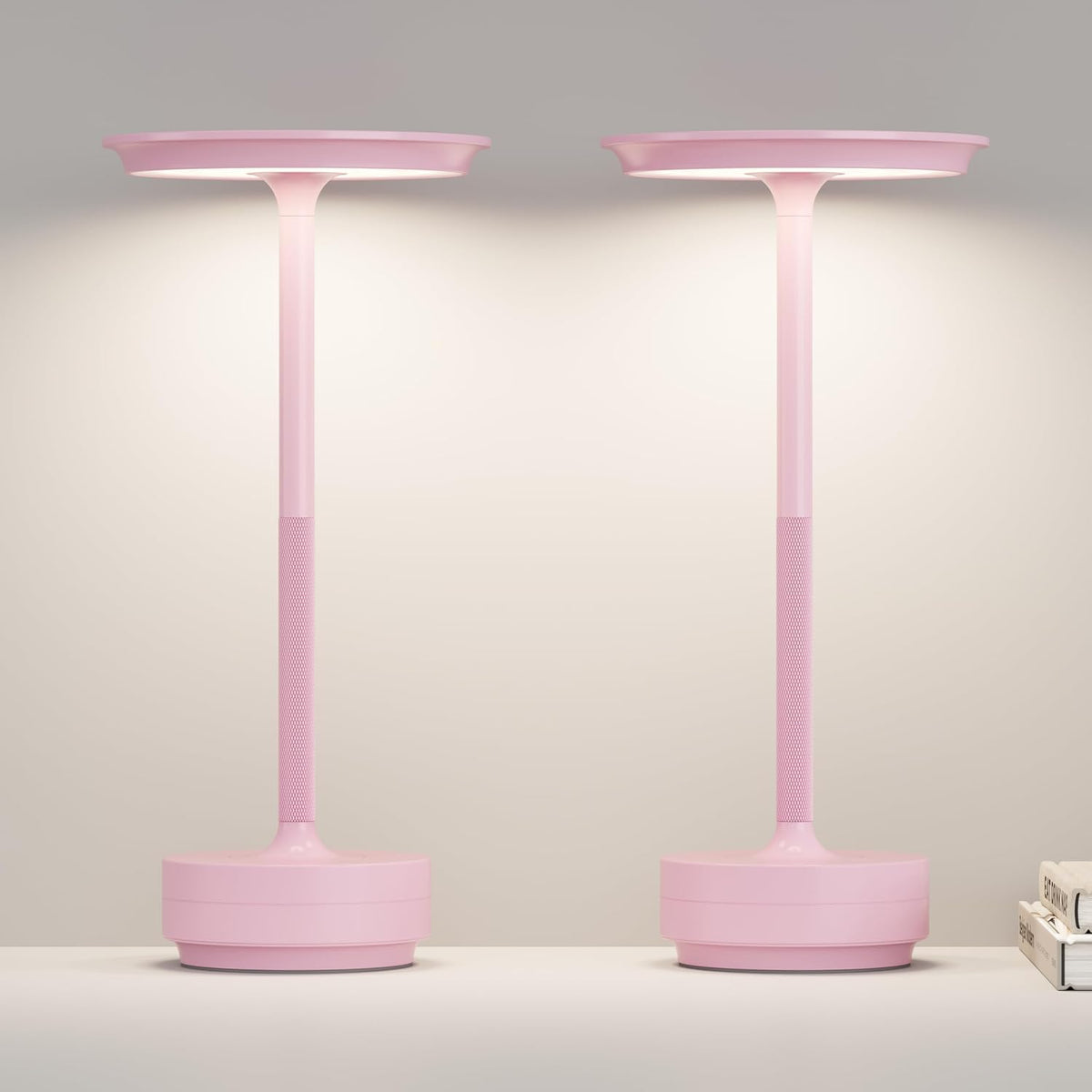 Cordless Table Lamp Set of 2,Rechargeable Battery Powered LED Table Light