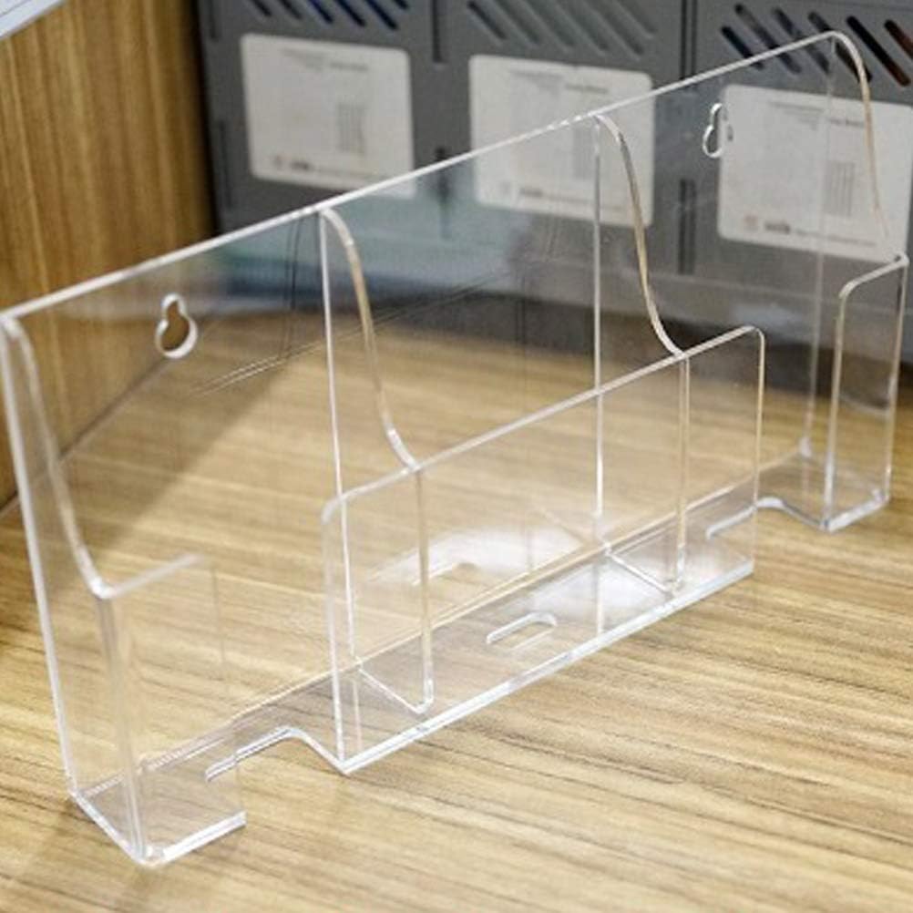 Media Organizer Storage Box Wall Mount Phone Holder (Three Grid)