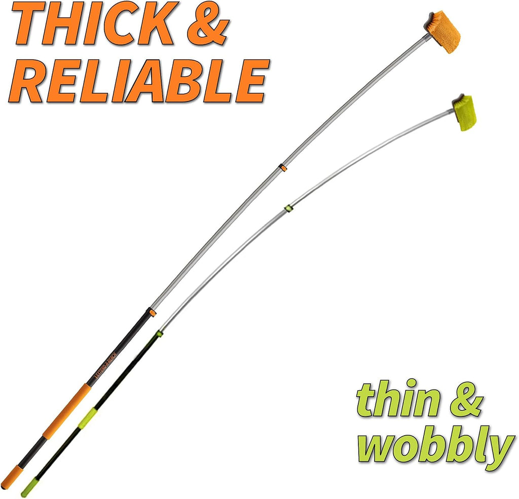 20 Foot High Ceiling Duster Kit and Scrub Brush with 4-12 ft Extension Pole