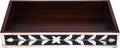 Handicrafts Home Bone Inlay Black Decorative Organizer Vanity Tray, 10x6